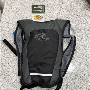 Bass Pro Shops Black and Gray Backpack